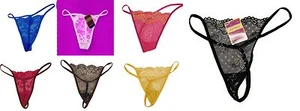 Lot 10 Sexy Lace Sheer Thongs Panty G-String Lingerie Underwear Panties OS S M L - Picture 1 of 10