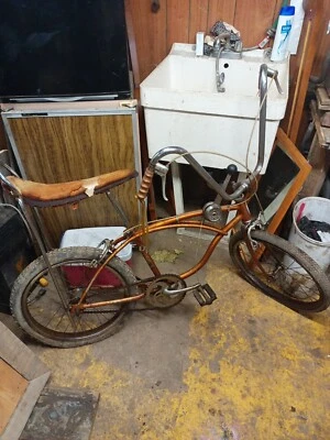 Bicicleta Schwinn 1966 Chicago Original 3 velocidades tono Cooper y bicicleta sin guardabarros Foto 1 de 4