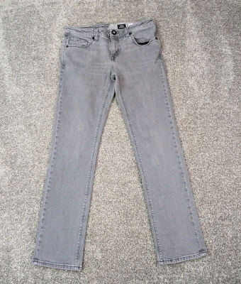 Volcom Jeans Men 30x30 Gray Vorta Slim Straight Skater Skate Surf Grunge - Image 1 of 4