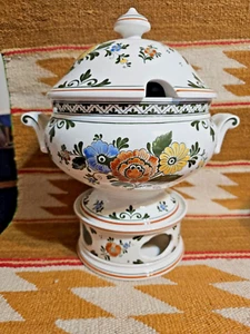 ÄLTERER Villeroy & Boch Alt Amsterdam 13" ÜBERDACHTER TUREEN & HEIZSTÄNDER Neuwertig Neu aus altem Lagerbestand - Bild 1 von 9