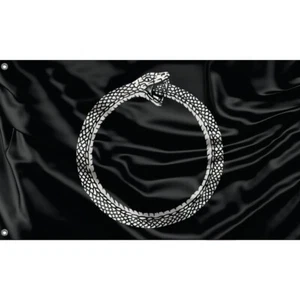 Ouroboros Flag | Unique Design, 3x5 Ft / 90x150 cm, EU Made - Picture 1 of 6