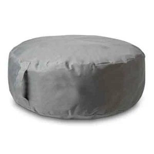 Aufblasbarer Hocker 60X20cm für Innen und Außen GRAU Outdoor Hocker Garten - Bild 1 von 4