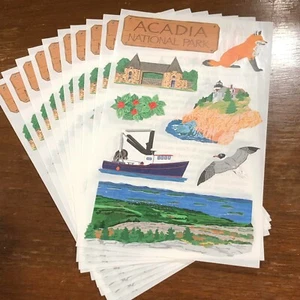 10 pegatinas Mrs Grossmans Acadia Nat'l Park Maine Costa Atlántica Océano - Imagen 1 de 5