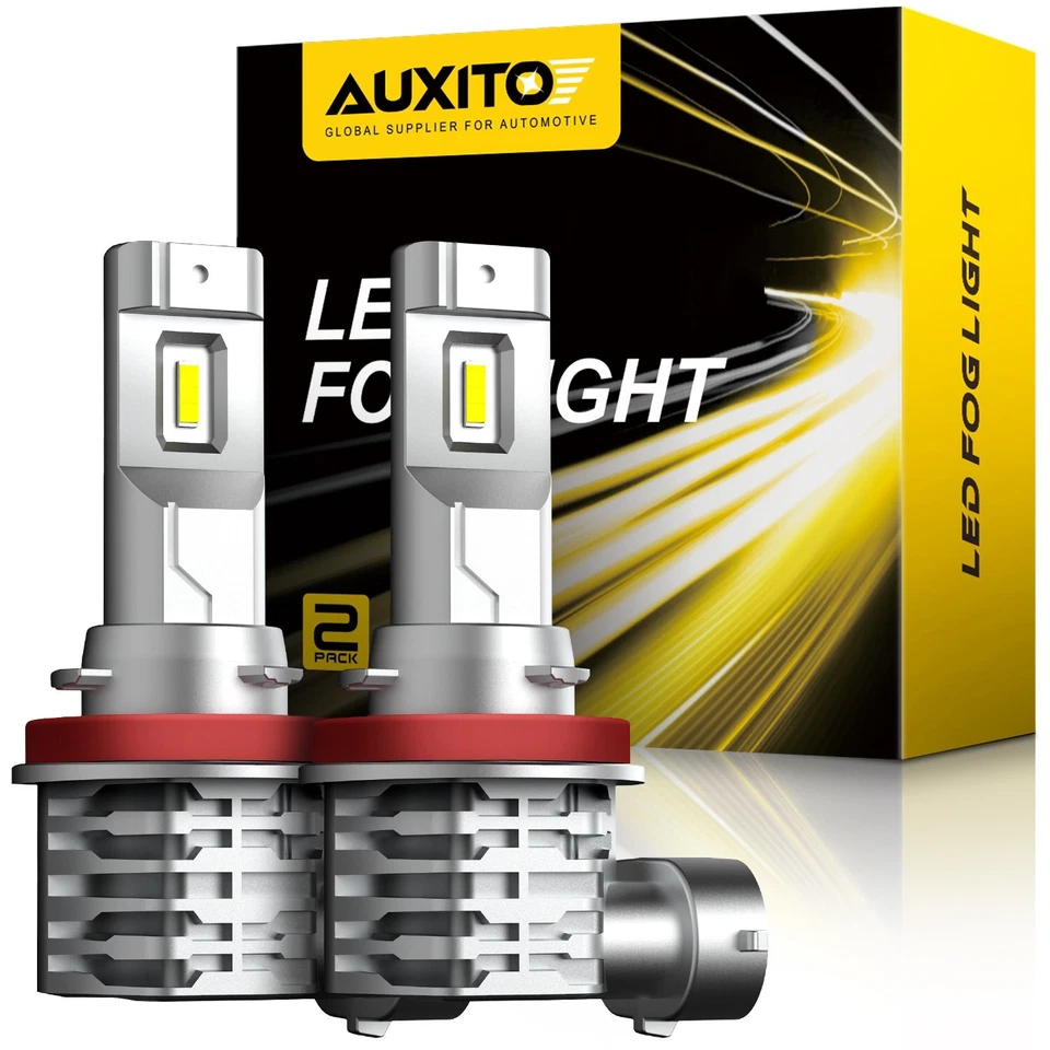 AUXITO LED Bombilla Antiniebla H8 H16 H11 Bombilla Antiniebla Blanca 6500K Lámparas de Alta Potencia Foto 1 de 4