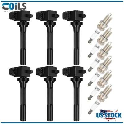 Ignition Coils & Iridium Spark Plugs Kit Fits Honda Passport V6 3.2L 1998-1999 - Image 1 of 4