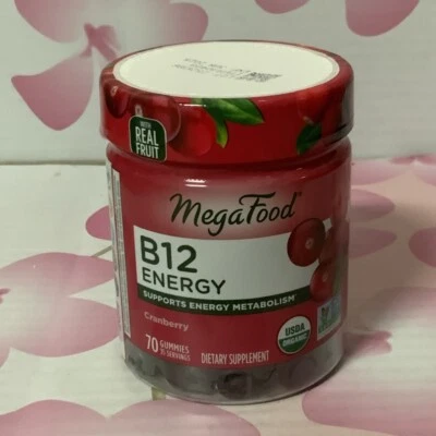 🍒 B12 Energy Gummies Cranberry de MegaFood 70 Gummy🆕exp 06/2025 Foto 1 de 4