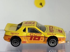 1985 Matchbox SuperFast SF19 Pontiac Fiero #16 ProTech Fire Systems Yellow LOOSE - Picture 1 of 6