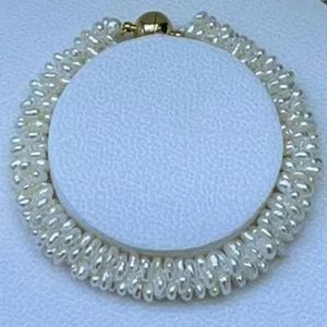"Magnífico nuevo diseño hecho a mano Mar del Sur Blanco Perla 7,5-8" - Imagen 1 de 6