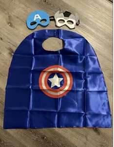 Captain America Superhero Capes Masks for Kids, Double-Side Superhero Party THOR - Picture 1 of 11
