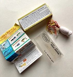 Vintage Fred Arbogast Spinning Hula Popper Spin Casting Bait in Box Paper 1/4 oz - Picture 1 of 7