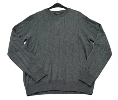 NEW The Men's Store at Bloomingdale's Cashmere Novelty Stitch Sweater Sz Small S - Image 1 of 3