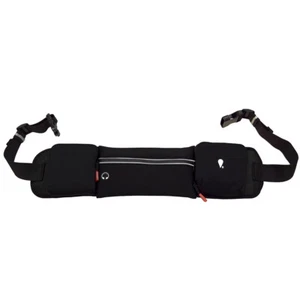 Dog Bag Treat Multi Pocket Sport Bum Bag Belt Black - Zip up Neoprene Adjustable - Picture 1 of 4