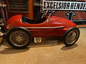 Giordani American Retro Ferrari 500 Pedal Car Grand prix racer F2 Oil Gas Cave! - Picture 1 of 15