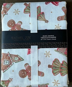 Rachel Zoe Lebkuchenhaus Weihnachtsbäume Tischdecke 60 x 104 - Bild 1 von 2