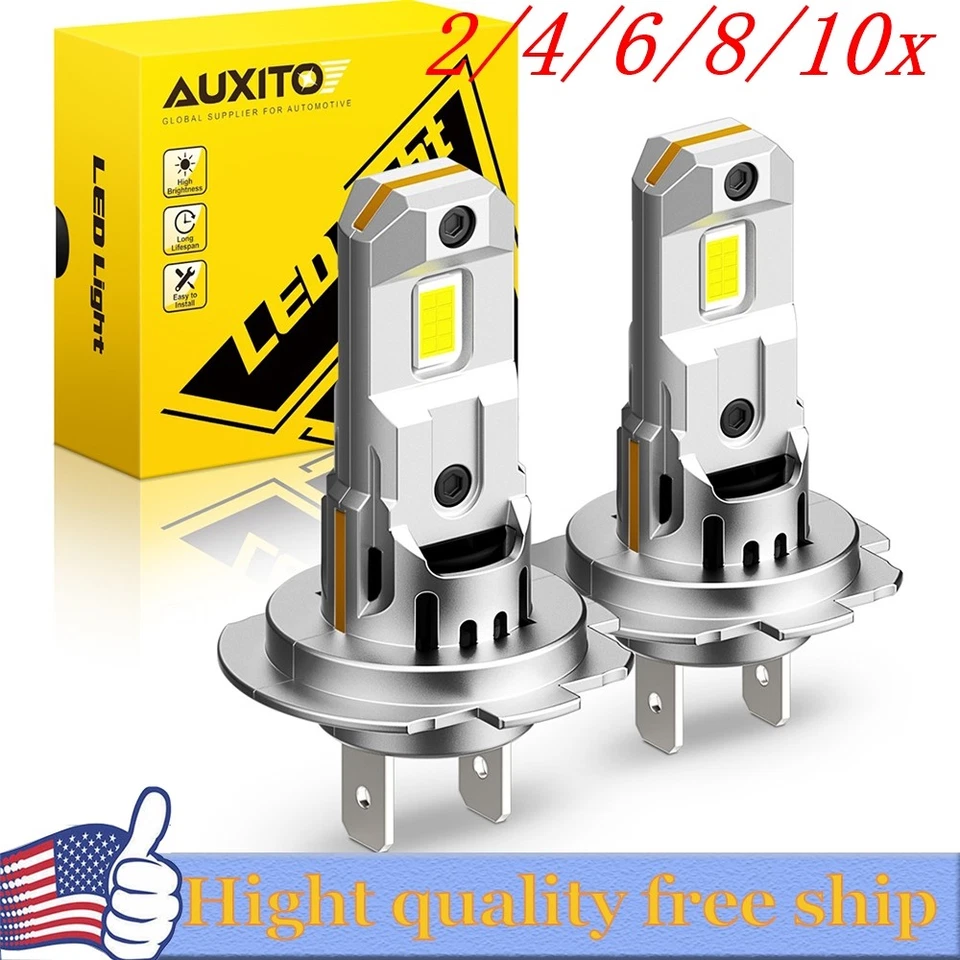 2/4 X H7 светодиодная лампа преобразования высоты низкого двойной луч 6000K белая лампа Canbus - Изображение 1 из 1