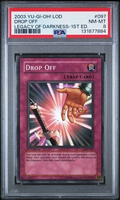 2003 Yu-Gi-Oh! Drop Off Legacy of Darkness LOD 1st Edition Super Rare PSA 8 - Image 1 of 2