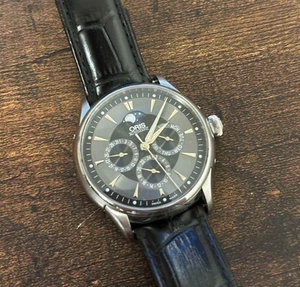 ORIS Artelier Complication Moon phase 7592 Automatic Men's Watch from JP - Picture 1 of 2