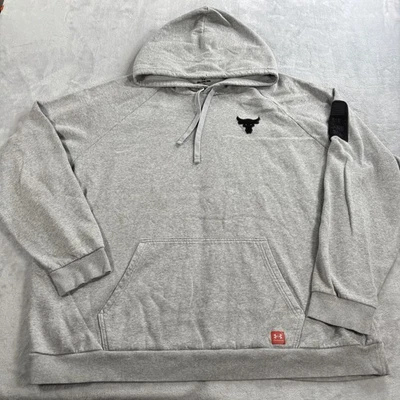 Sudadera con Capucha Under Armour Project Rock Freedom Para Hombre 3XL Gris Aire Tierra Mar Foto 1 de 4