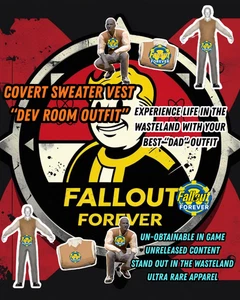 Fallout 76 {PC} Covert Sweater Vest--ULTRA RARE "DEV ROOM" ITEM: UN-OBTAINABLE - Bild 1 von 1