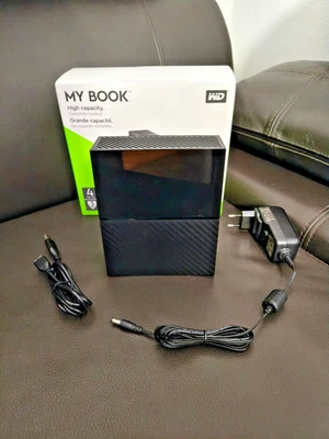 WESTERN DIGITAL MY BOOK 3,5" 4 TB EXTERNE FESTPLATTE WENIG SCHREIB/LESEZYKLEN 💻 - Bild 1 von 4