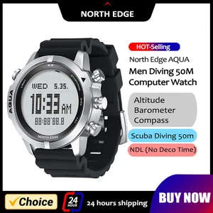 Men’s Dive Smart Watch 50M NDL Altimeter Compass Scuba Computer Watch - Photo 1 sur 11