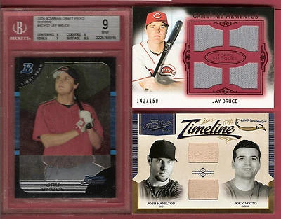 ДЖОУИ ВОТТО ДЖОШ ГАМИЛЬТОН GU BAT КАРТА + ДЖЕЙ БРЮС ХРОМ ДЕБЮТАНТ BGS 9 + 4 ДЖЕРСИ - Изображение 1 из 2