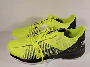 Wilson Hurakn Black Lime Tennis Pickleball Shoes WRS330560 Mens Size 11.5 - Picture 1 of 5
