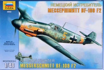 1:48 Zvezda Bf-109 F2/F4 Kit Z4802 Modellino - Immagine 1 di 2