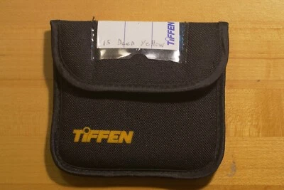 Tiffen 3x3 15 Deep Yellow filter. Very good condition - Image 1 of 2