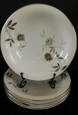 CUENCO SOPA CEREAL NORITAKE ROSAMOR (1 de 4 disponibles) rosas grises Foto 1 de 4