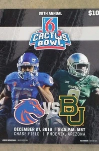 MOTEL 6 CACTUS BOWL PROGRAM - 2016 - BAYLOR & BOISE STATE - MINT - Picture 1 of 2