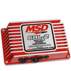 Caja de control de encendido MSD 6421 roja 6AL-2 con limitador de revoluciones de 2 pasos incorporado - Imagen 1 de 3