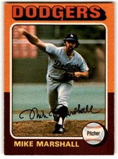 1975 O-Pee-Chee Mike Marshall #330 Los Angeles Dodgers