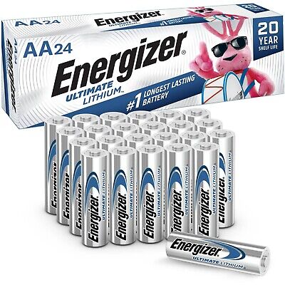 Energizer Ultimate AA L91 Lithium Battery 1.5 V 24 Pack • 24.30€