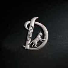 High-quality Alloys Rhinstone Cute Cat Pendant Brooches Animal Pins Accessories