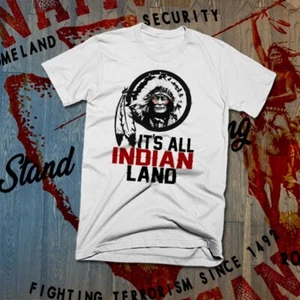 T-shirt nativi americani indiani guerrieri indigeni piuma copricapo terra indiana - Foto 1 di 1