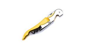3 Korkenzieher Kellnermesser Kellnerbesteck, Weinöffner Sommeliermesser gelb - Bild 1 von 3