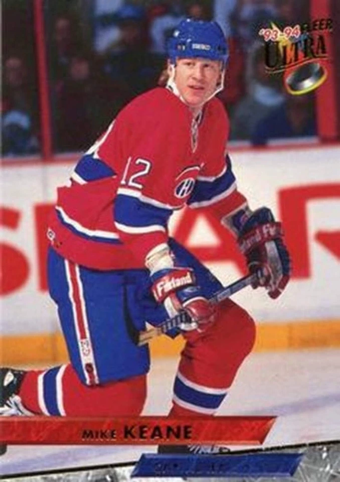 #196 Mike Keane - Montreal Canadiens - 1993-94 Ultra Hockey - Image 1 of 1