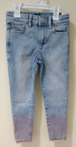 NWT Gap Kids Pink Dip Dyed Ankle Jegging Jeans Girl's Size 5 - Picture 1 of 3