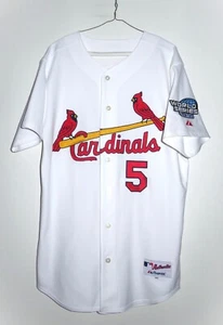 Authentic Majestic St. Louis Cardinals Albert Pujols World Series Jersey 44 L - Picture 1 of 5