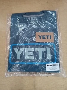 Yeti Men's Indigo Short Sleeve T-Shirt Size Medium - Picture 1 of 3