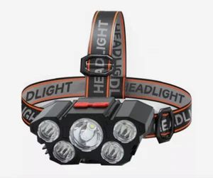 5 LED Headlamp Rechargeable with Built in 18650 Battery Strong Light Camping YY - Imagen 1 de 7