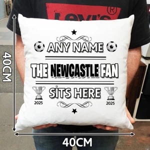 Newcastle United special cup winners personalised cushion with filling Any Name - Picture 1 of 1
