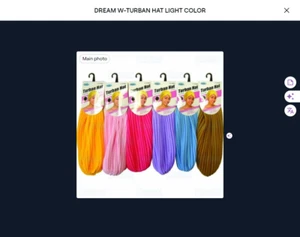 DREAM W-TURBAN HAT LIGHT COLOR - Picture 1 of 1