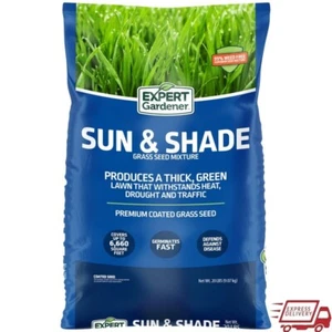 Northern Grass Seed Mix Sun Shade 20 lb Covers 6600 sq ft Durable Tolerant New - Picture 1 of 11