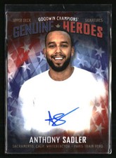Anthony Sadler 2019 Upper Deck Goodwin Champions Genuine Heroes #GH-AS
