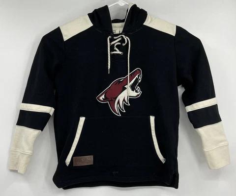 Arizona Coyotes CCM Lace Up Hoodie Womens Large Pullover NHL Sweatshirt Cover