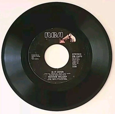 1983 Ronnie Milsap 45 Vinyl Stranger In My House & Is It Over, RCA PB-13470 - Image 1 of 4