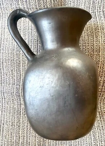 Einheimischer schwarzer Keramikkrug von Dora Rosa San Bartolo Coyotepec Oaxaca Mexiko - Bild 1 von 7