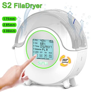 SUNLU S2 White 3D Printer Filament Dryer Fan Time Function Surround Dry Holder - Bild 1 von 16